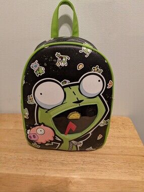 Nickelodeon Green and Black Gir Mini Backpack